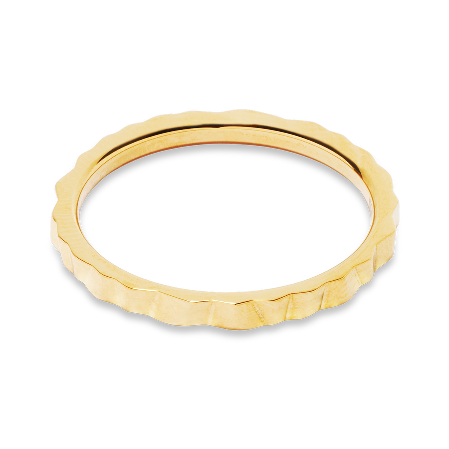 Ring Slim Wave Gold