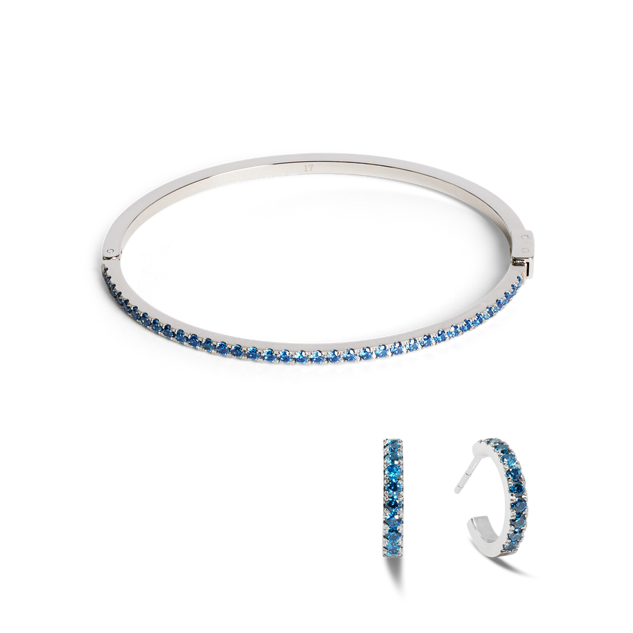 Eternal Love Hoop mini silver-blue