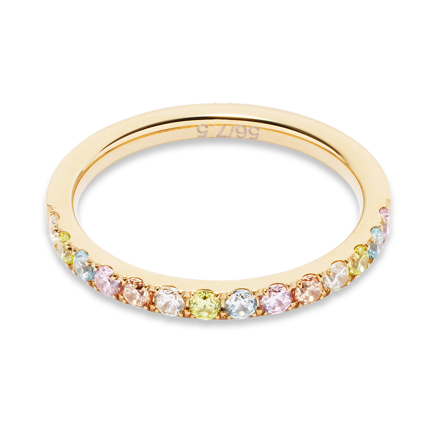 Eternal Love ring gold-multicolour pastel