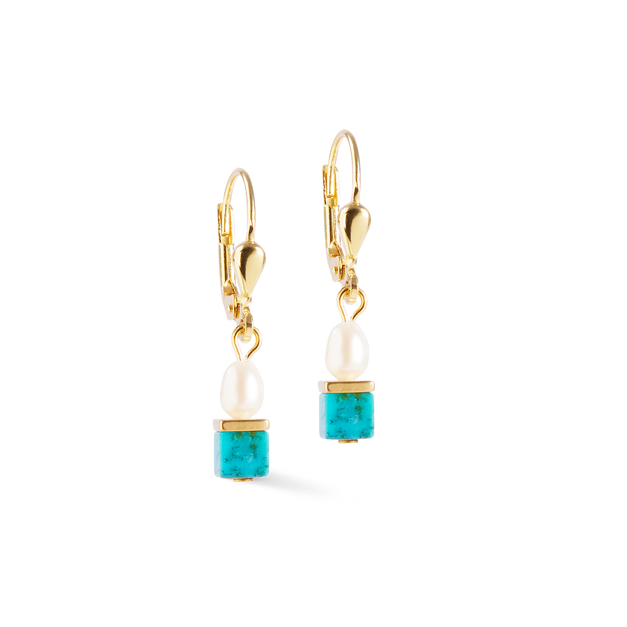 Earrings Princess Fusion Pearls turquoise