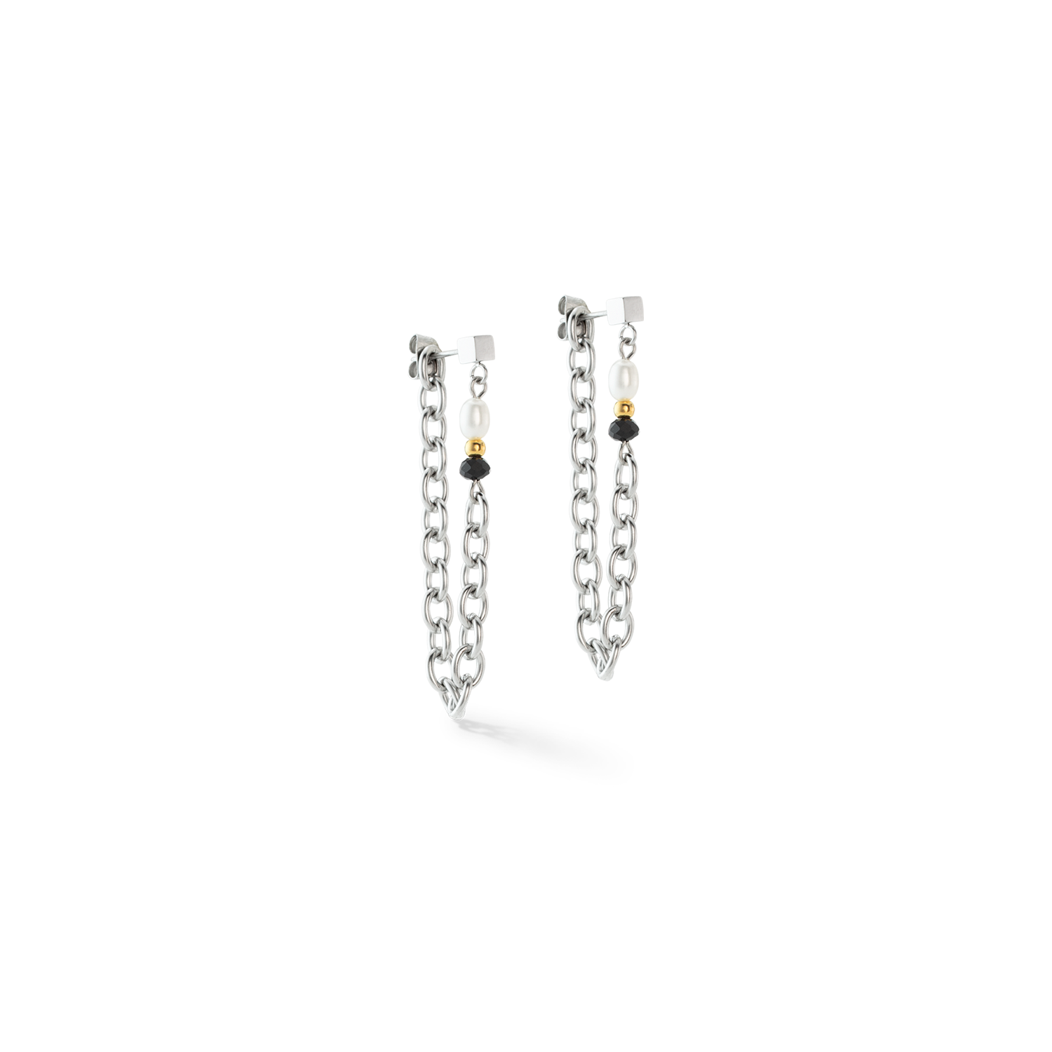 Art Deco Elegance earrings bicolour