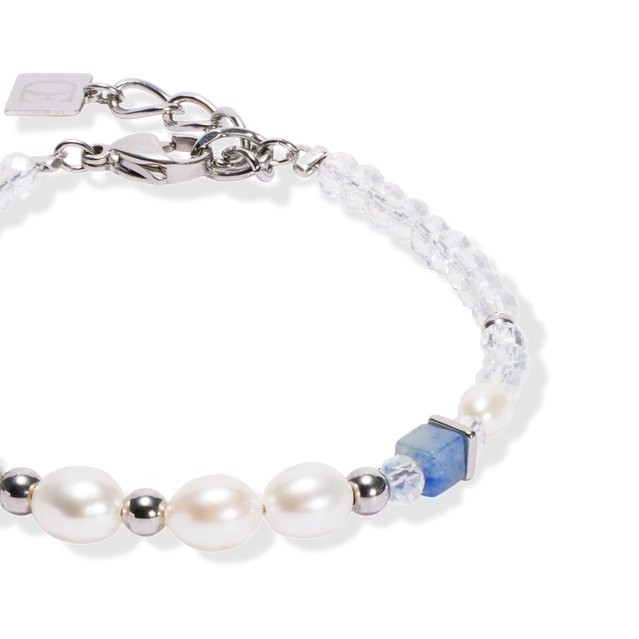 Bracelet Cosmic Pearls soft silver