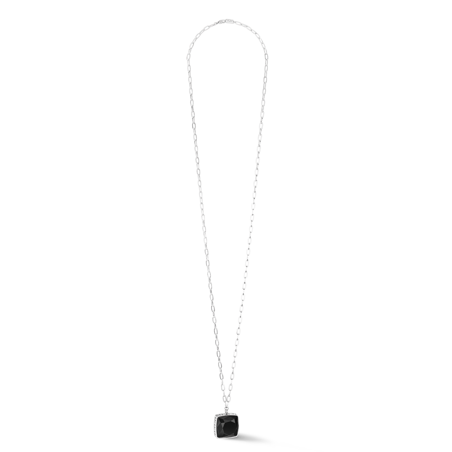 Necklace OE Amulet Square Onyx silver-black