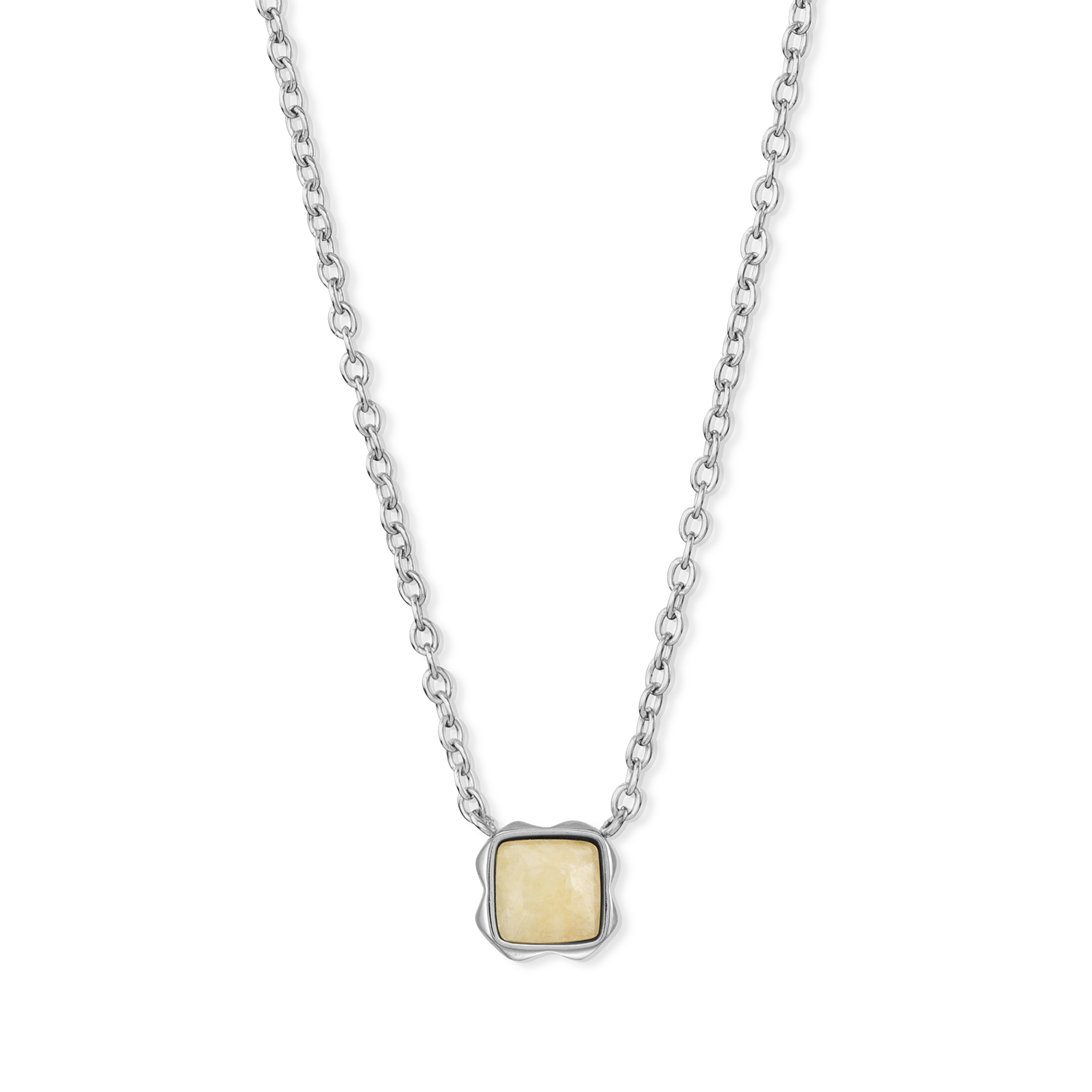 Birthstone November Necklace Citrine Silver