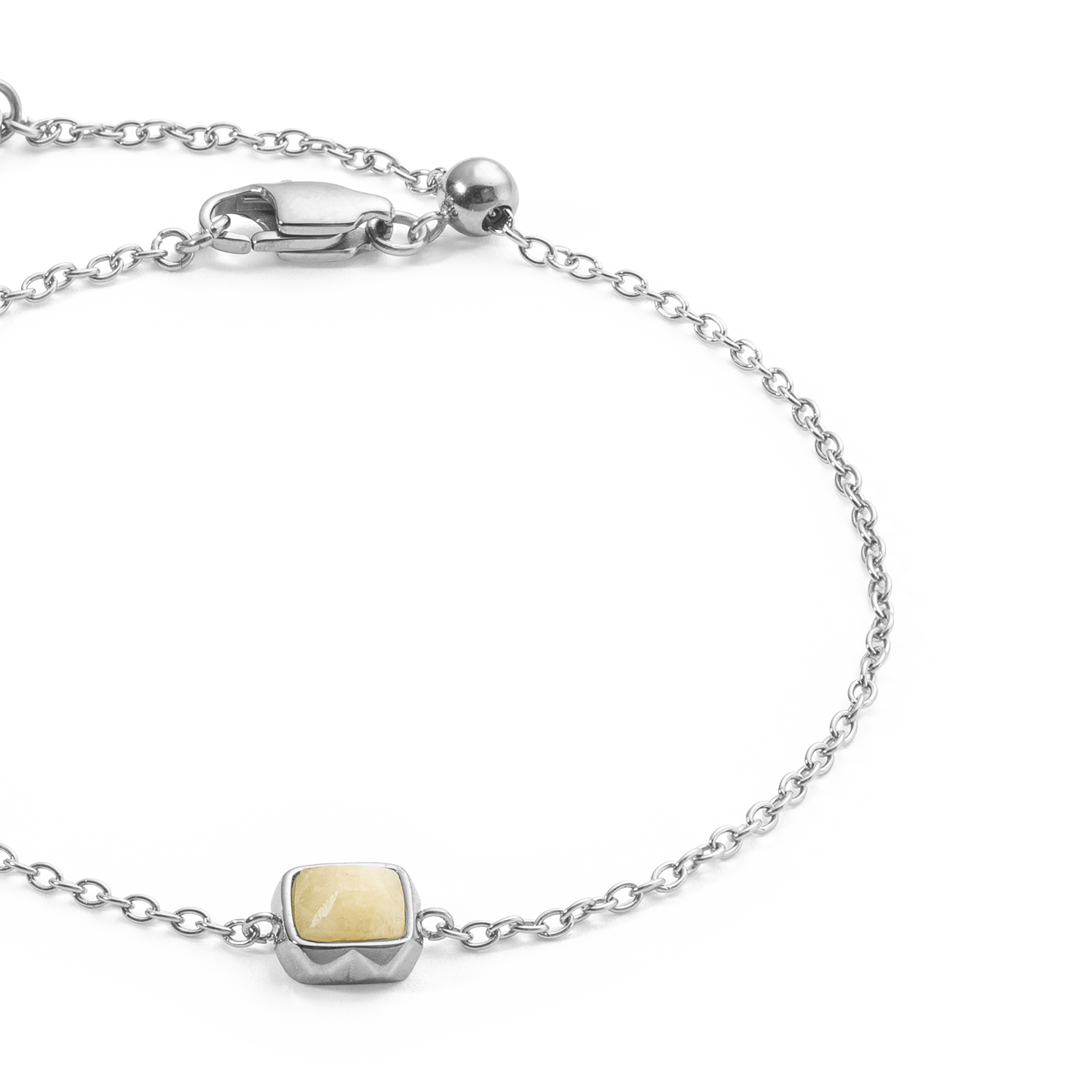 Birthstone November Bracelet Citrine Silver