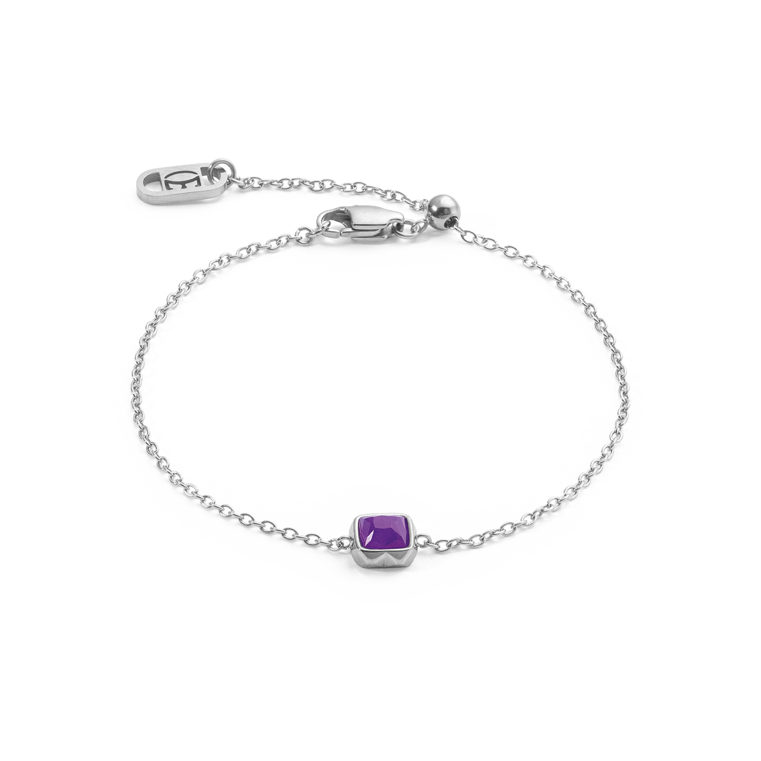 Birthstone February Bracelet Sugilite Silver