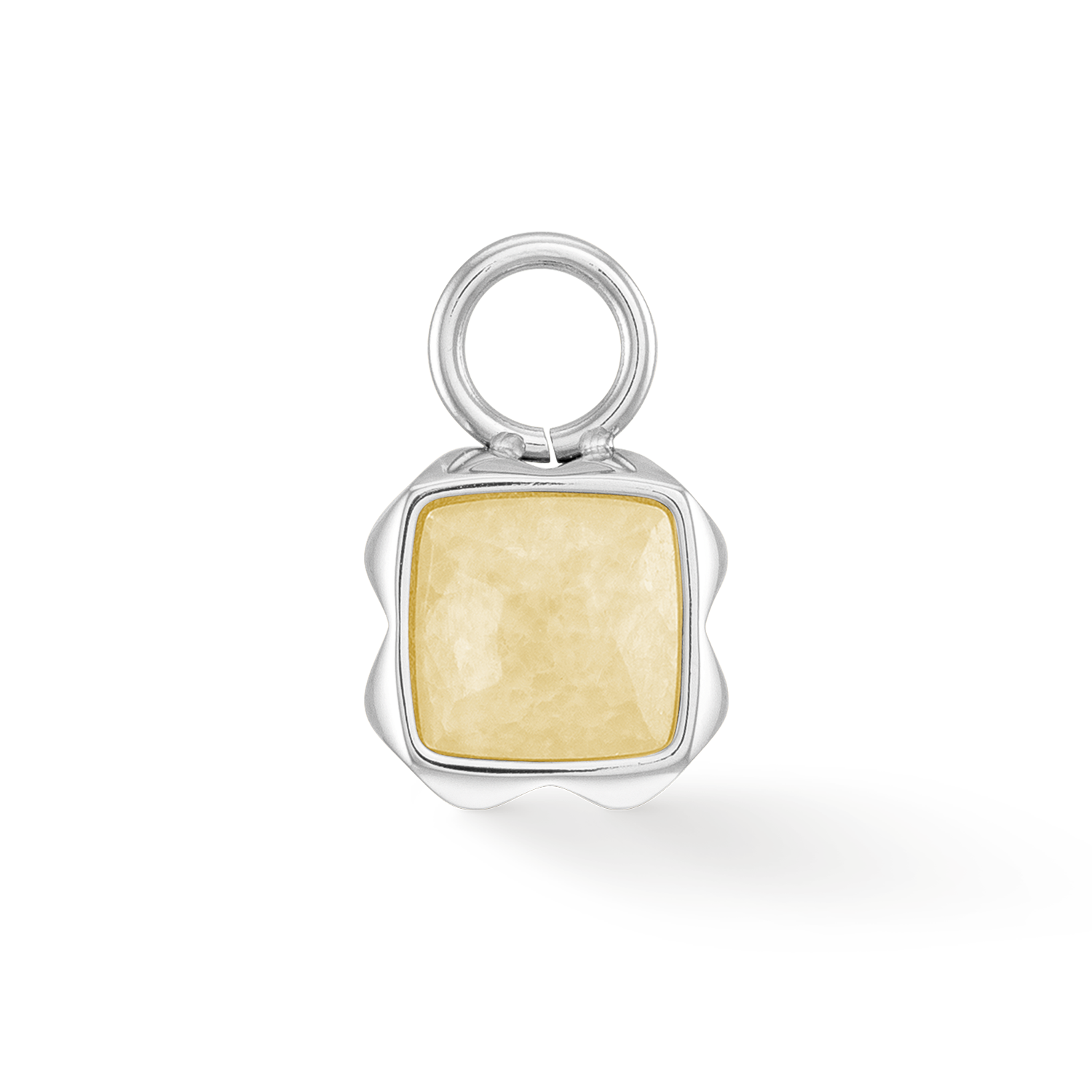 Birthstone November Charm Citrine Silver