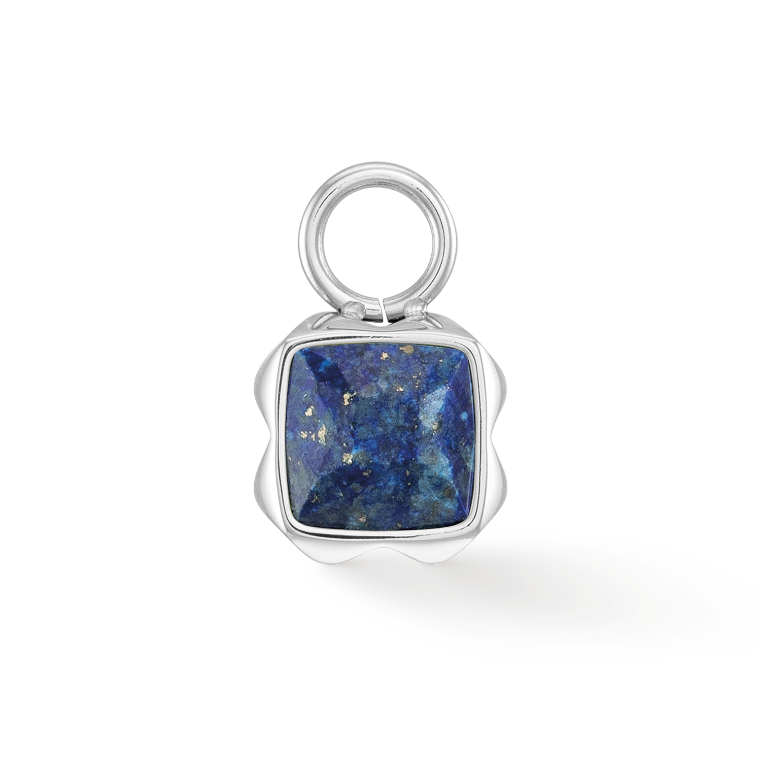 Birthstone September Charm Lapis Lazuli Silver