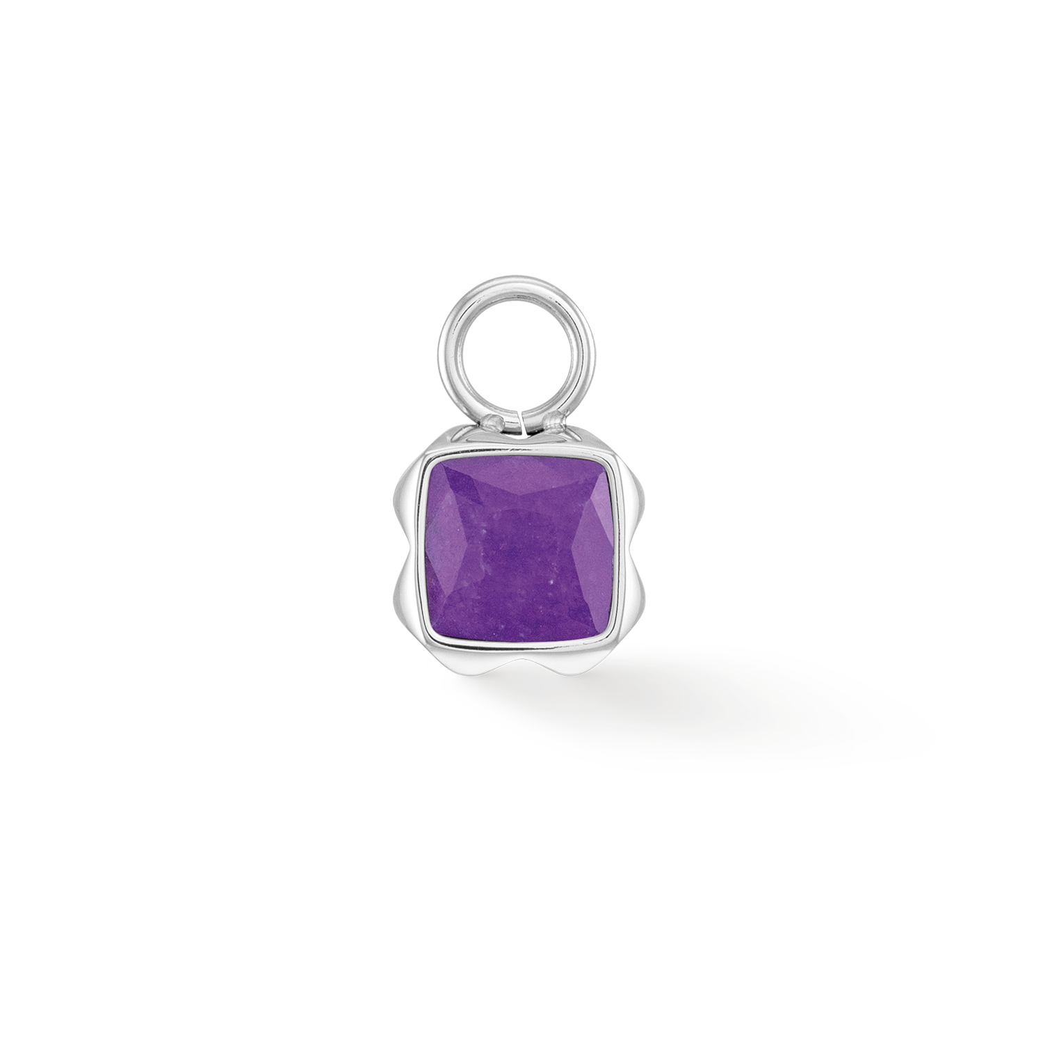 Birthstone February Charm Sugilite Silver