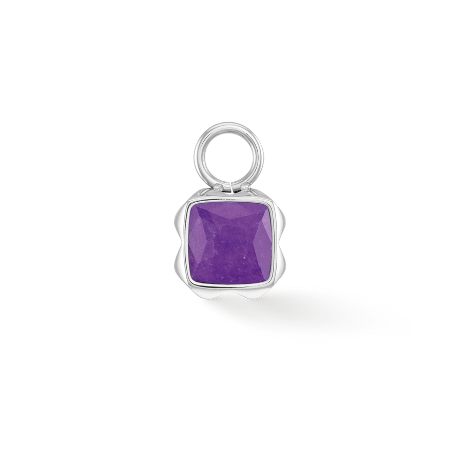 Birthstone February Charm Sugilite Silver