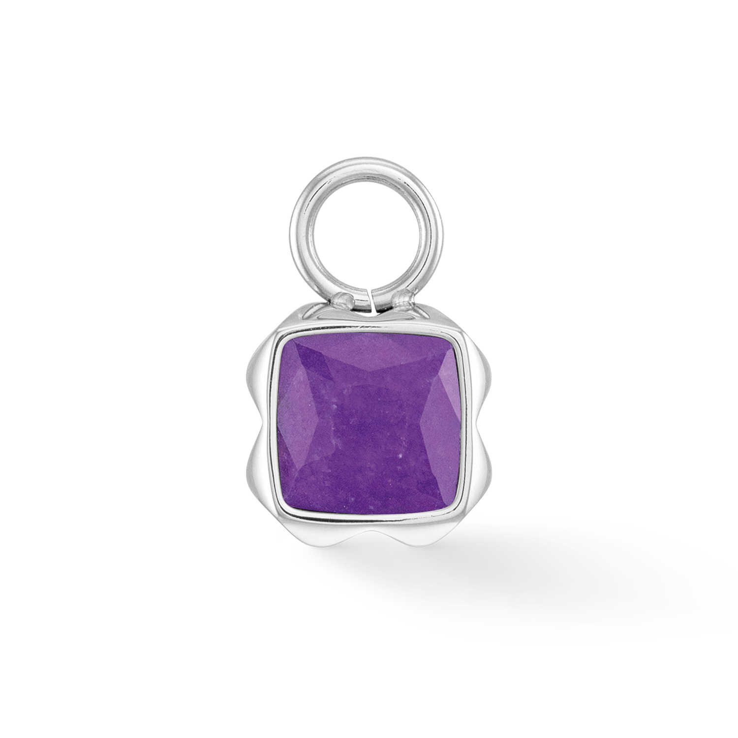 Birthstone February Charm Sugilite Silver