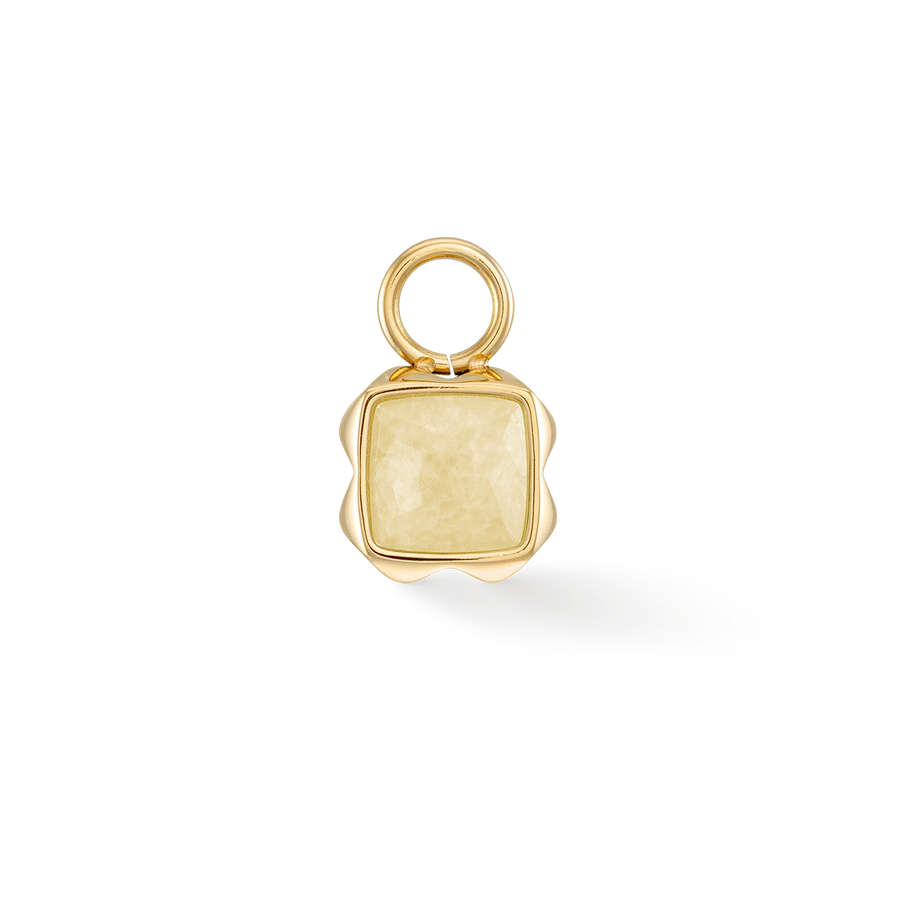 Birthstone November Charm Citrine Gold