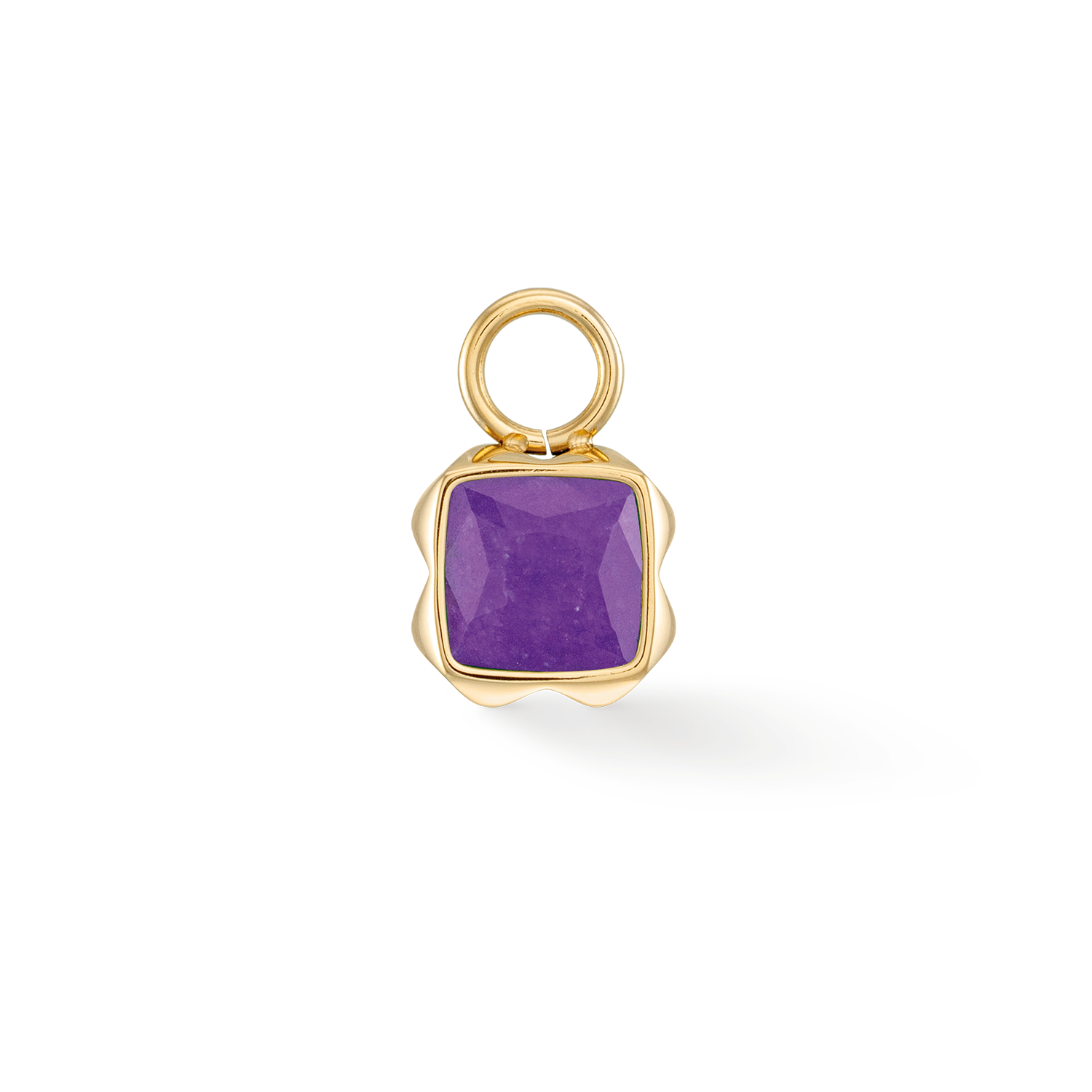 Birthstone February Charm Sugilite Gold