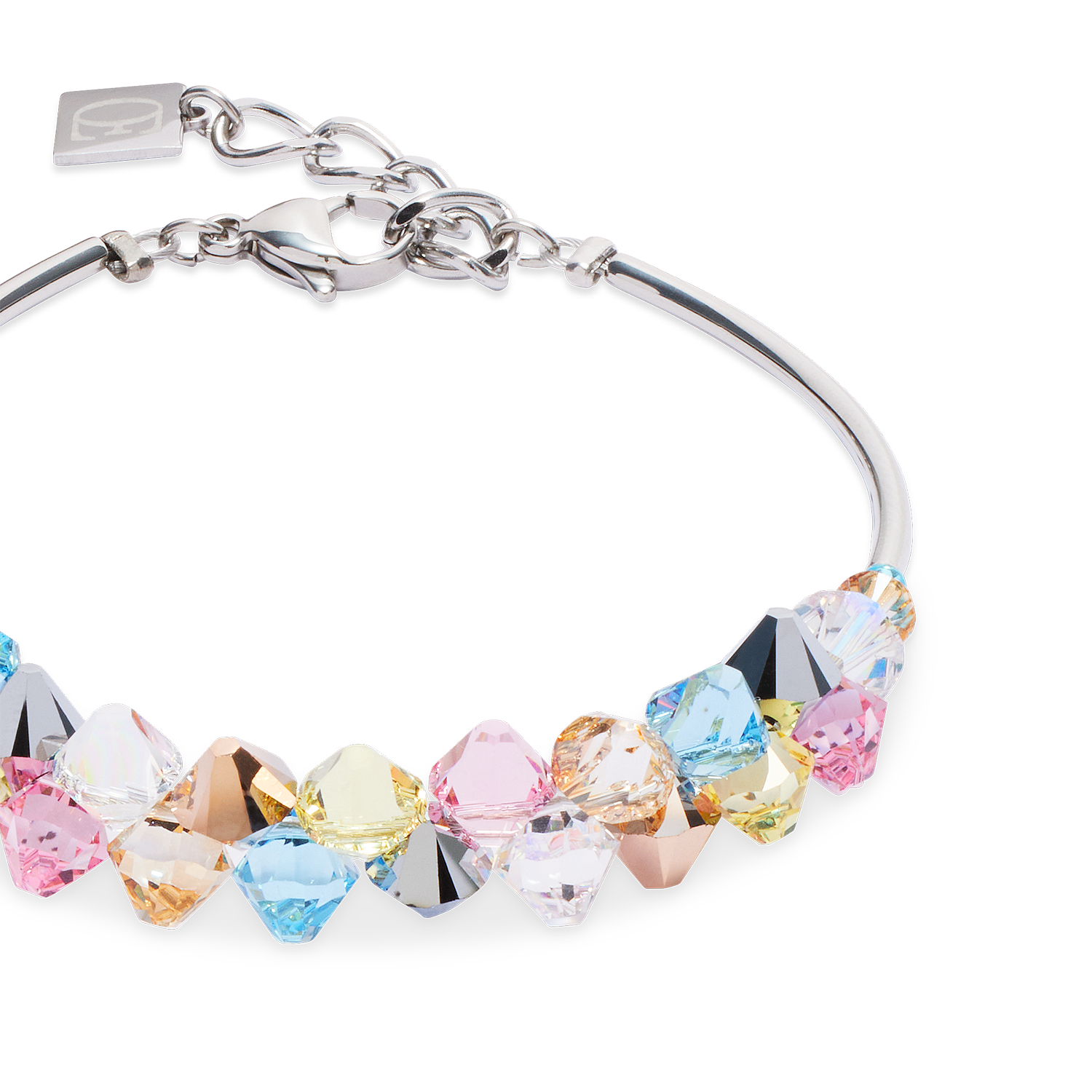 Bracelet Dancing Crystals silver-pastel