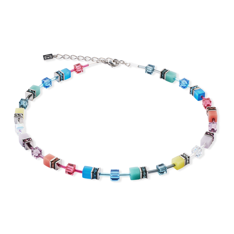 GeoCUBE® Iconic necklace Magic silver