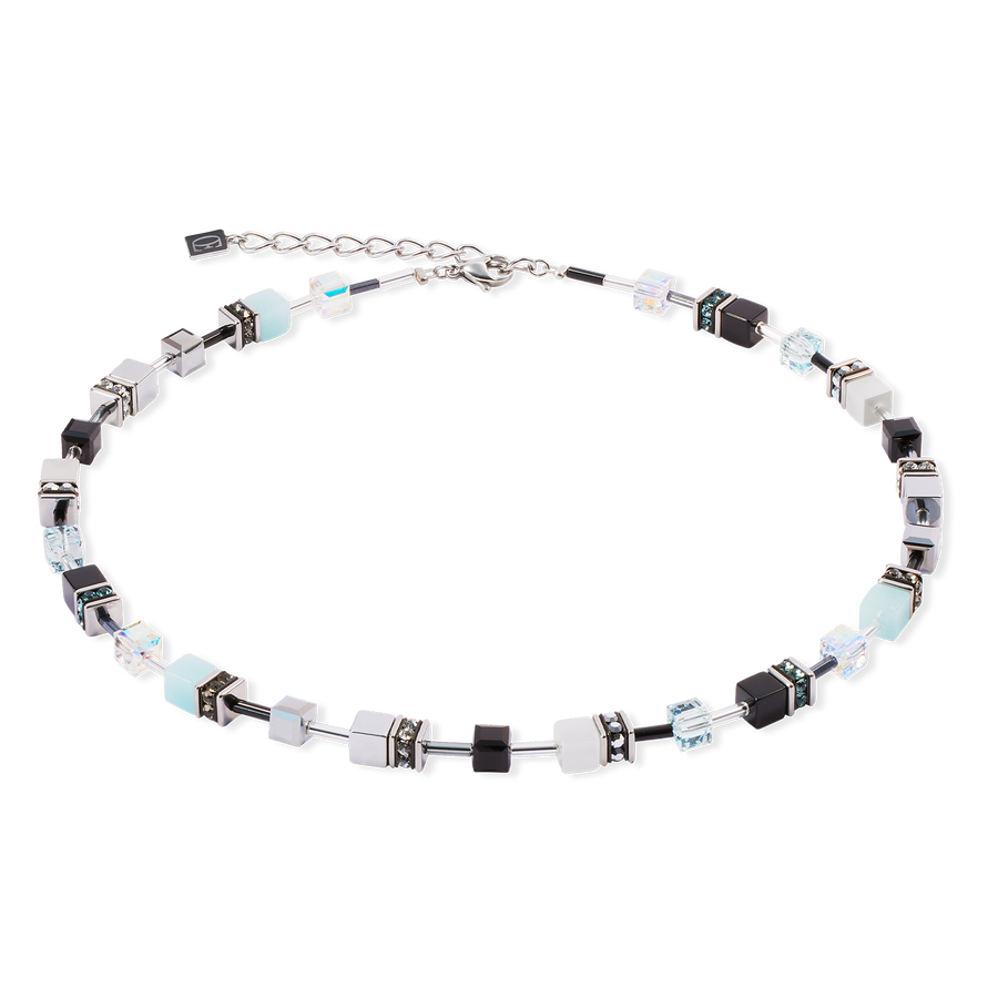 GeoCUBE® Iconic necklace Ice Serenity silver