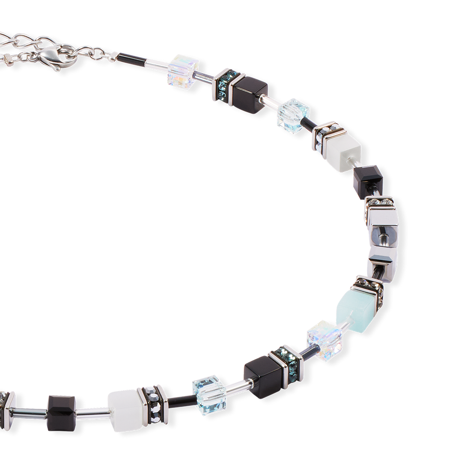 GeoCUBE® Iconic necklace Ice Serenity silver