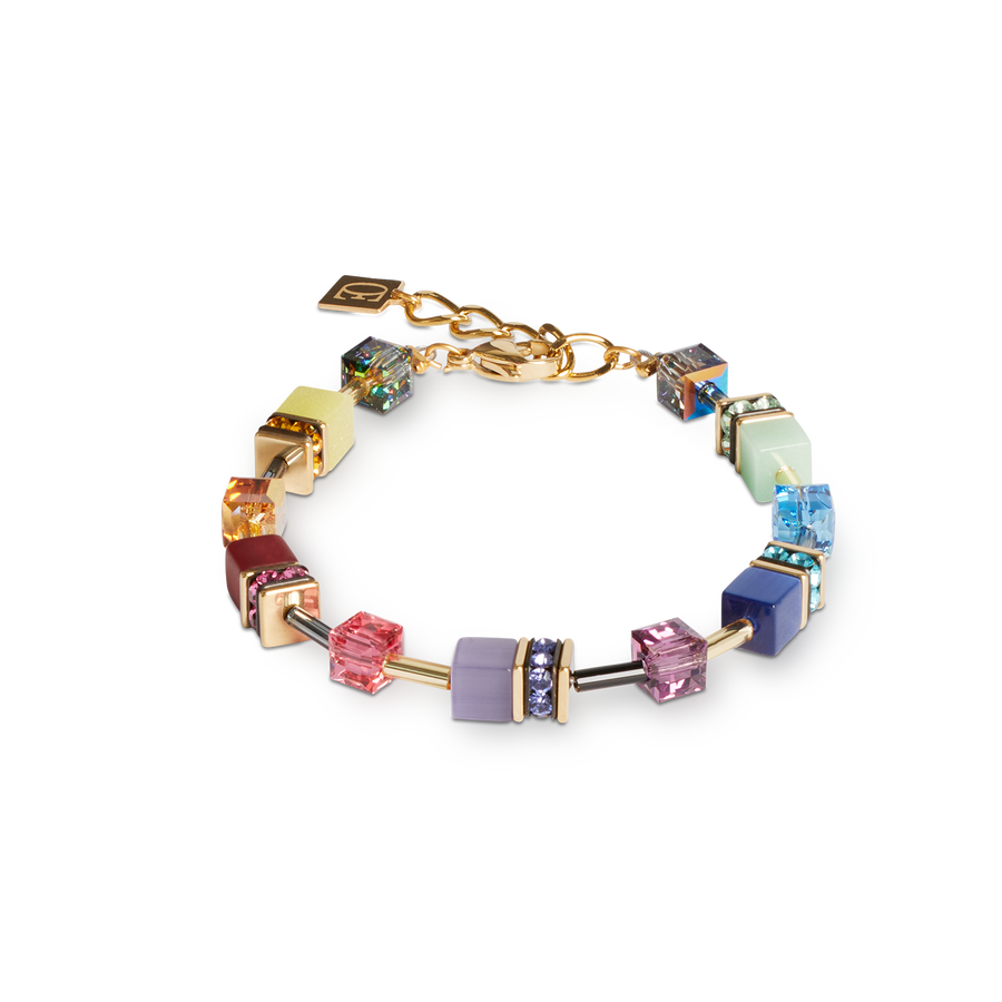 GeoCUBE® Iconic bracelet Festive gold-multicolour