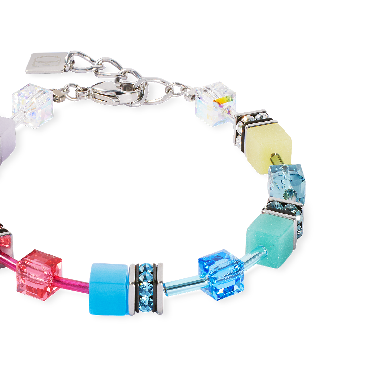 GeoCUBE® Iconic Bracelet Magic silver