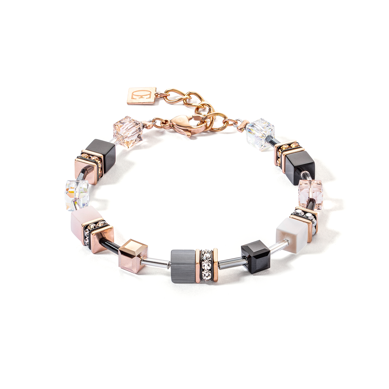 GeoCUBE® Iconic bracelet rose gold soft