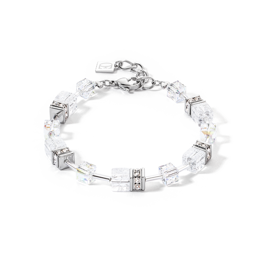 GeoCUBE® Iconic Nature bracelet silver-white