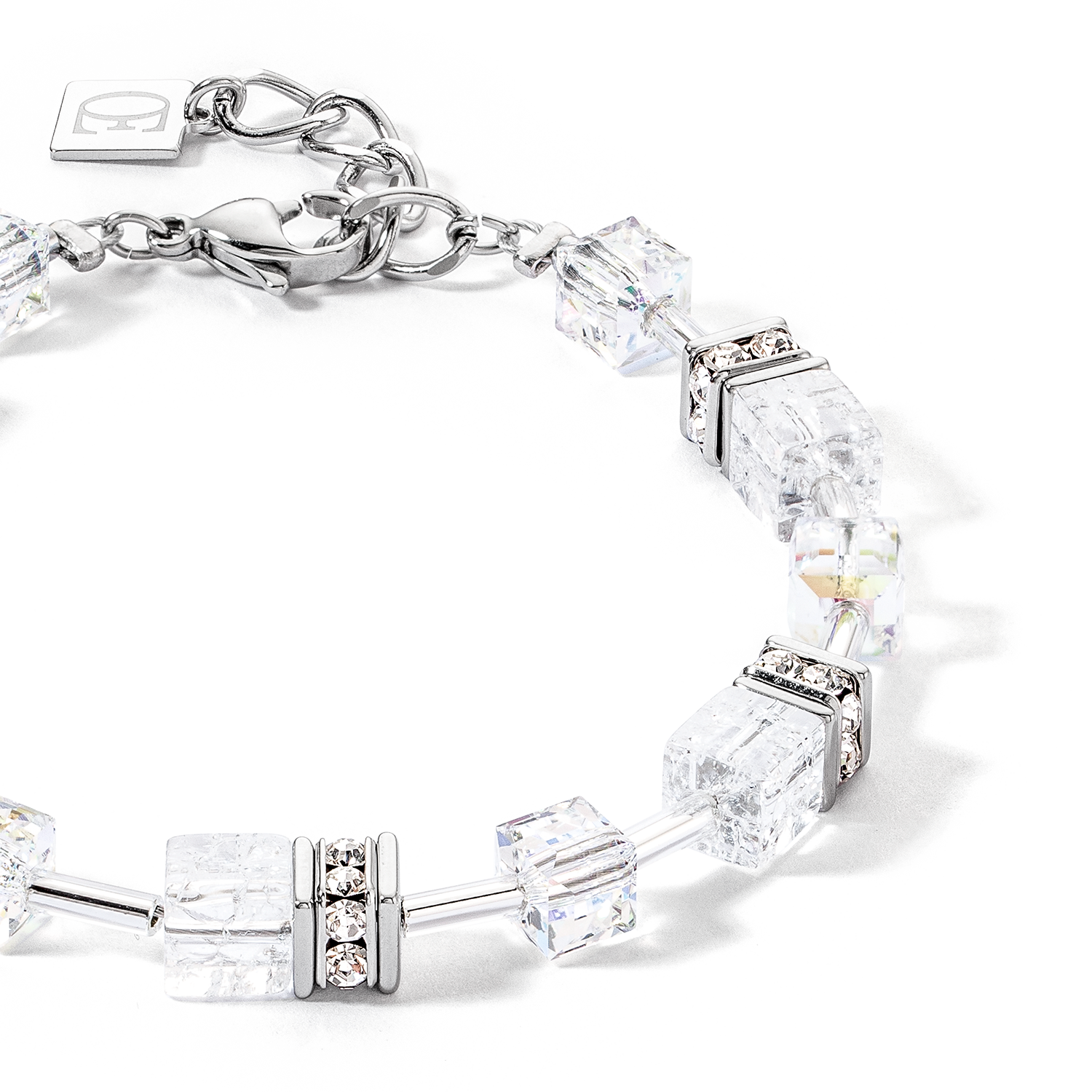 GeoCUBE® Iconic Nature bracelet silver-white