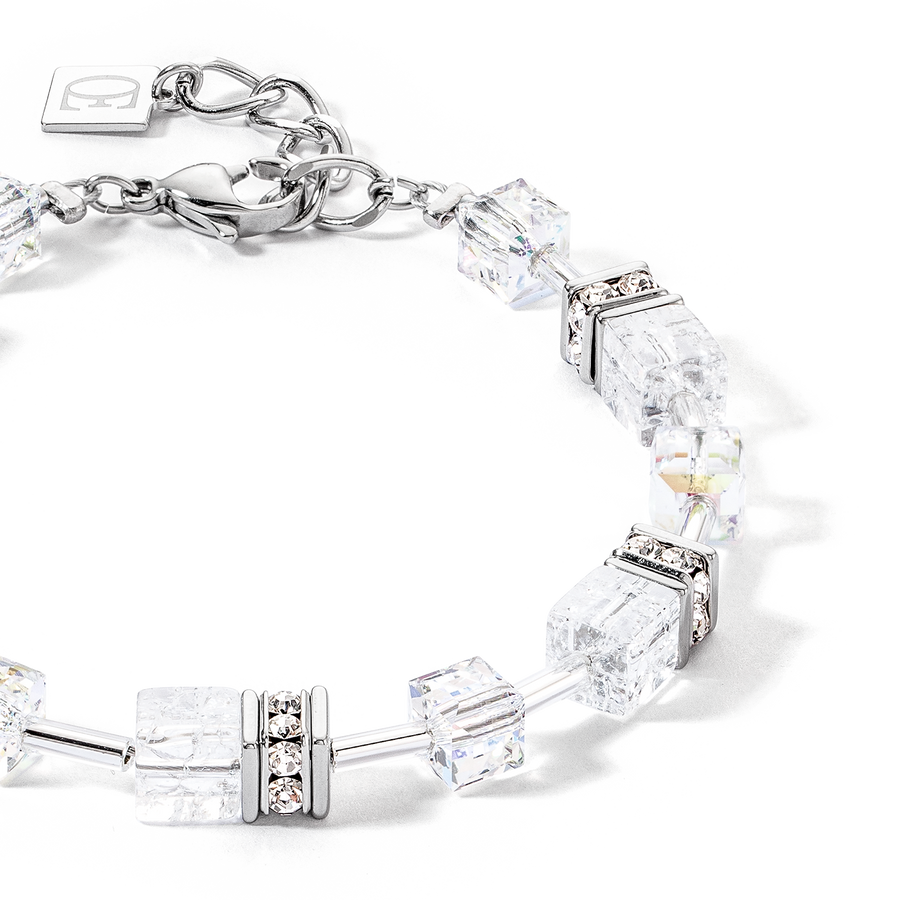 GeoCUBE® Iconic Nature bracelet silver-white