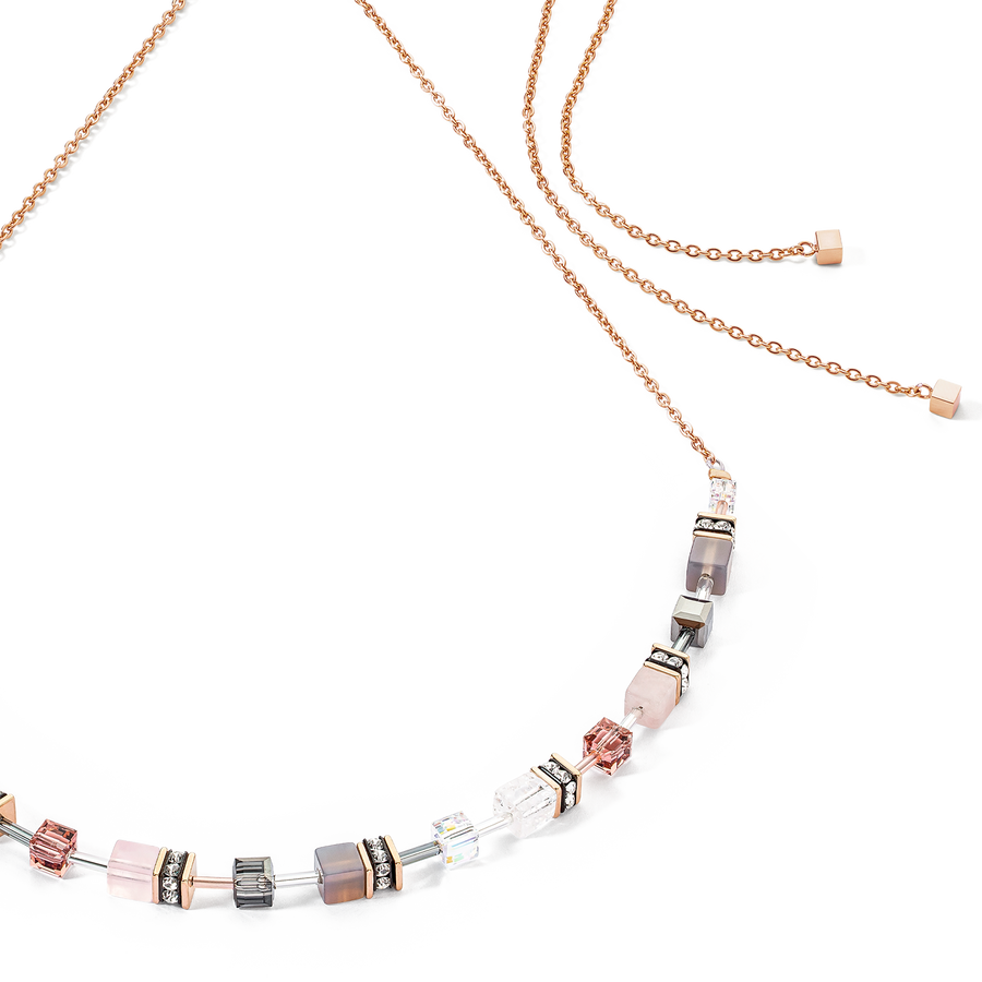 GeoCUBE® Iconic Nature Chain necklace rose