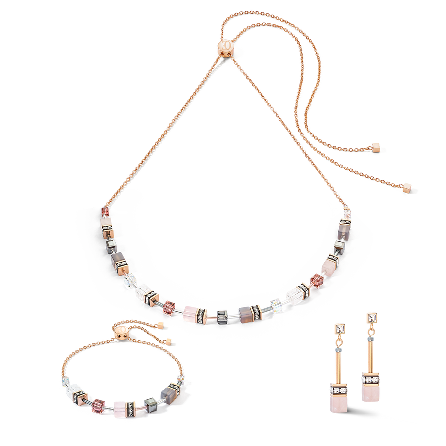 GeoCUBE® Iconic Nature Chain necklace rose