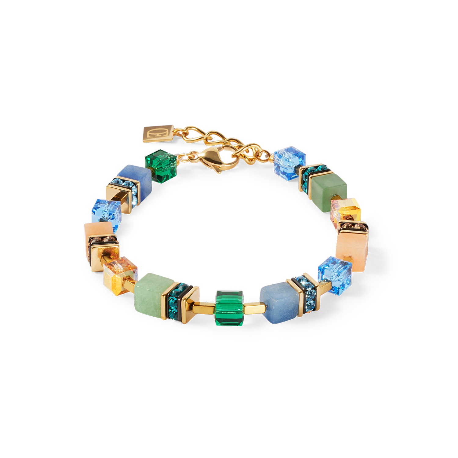 GeoCUBE® Precious Statement bracelet gold-spring