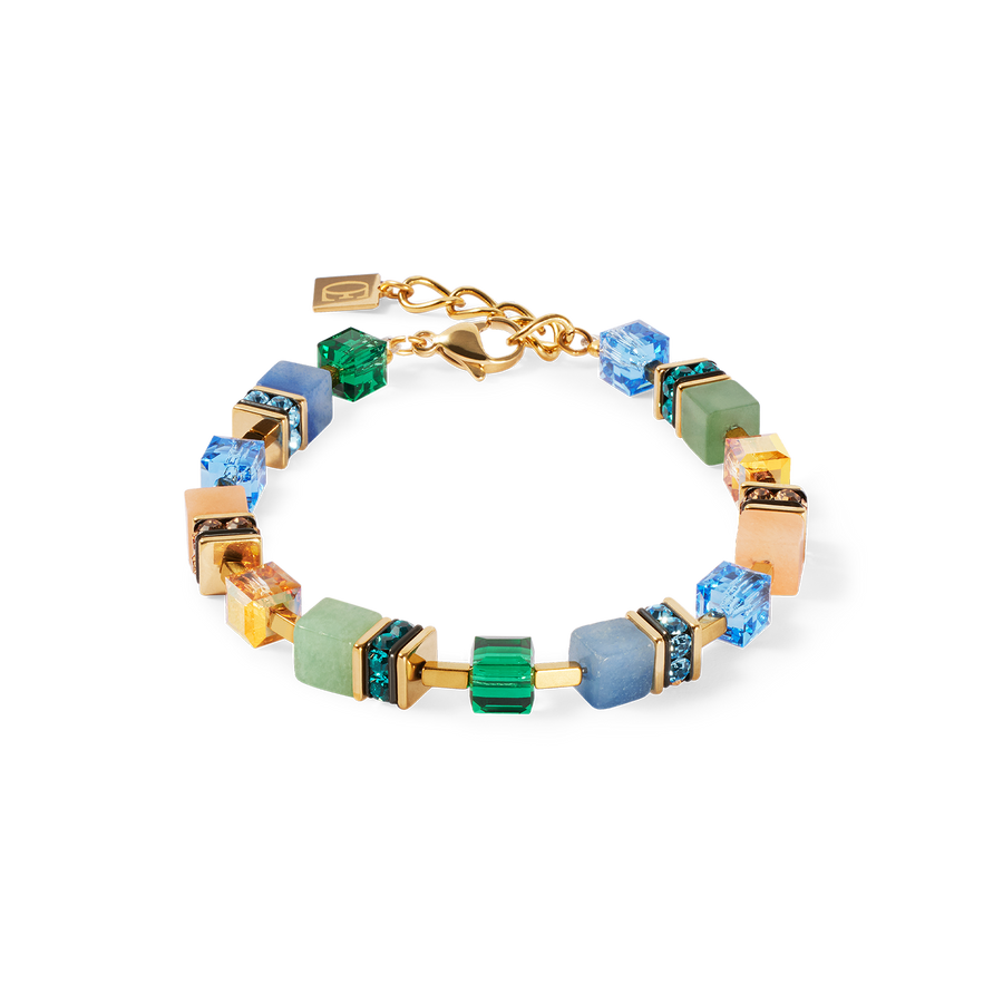 GeoCUBE® Precious Statement bracelet gold-spring