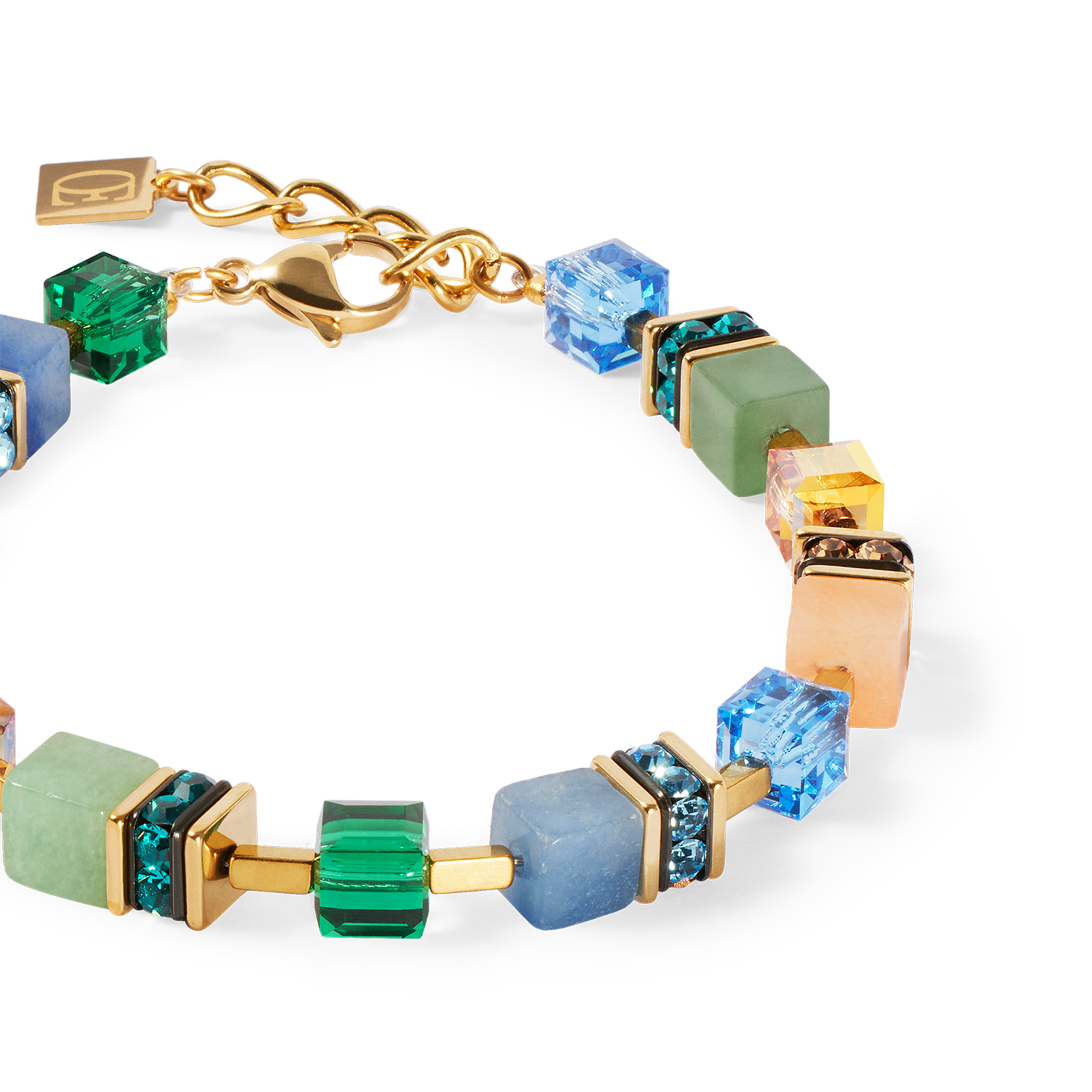 GeoCUBE® Precious Statement bracelet gold-spring