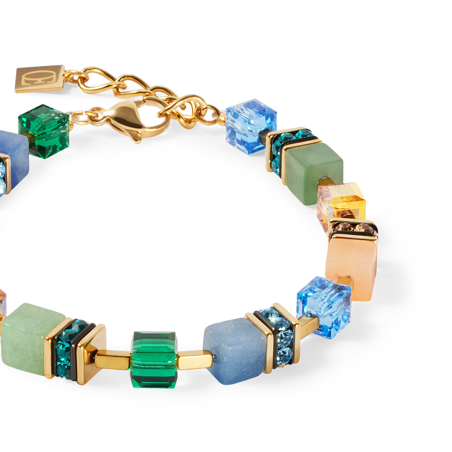 GeoCUBE® Precious Statement bracelet gold-spring