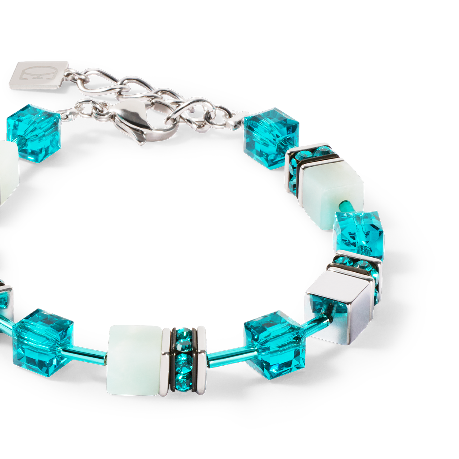 GeoCUBE® Iconic Precious bracelet silver-green