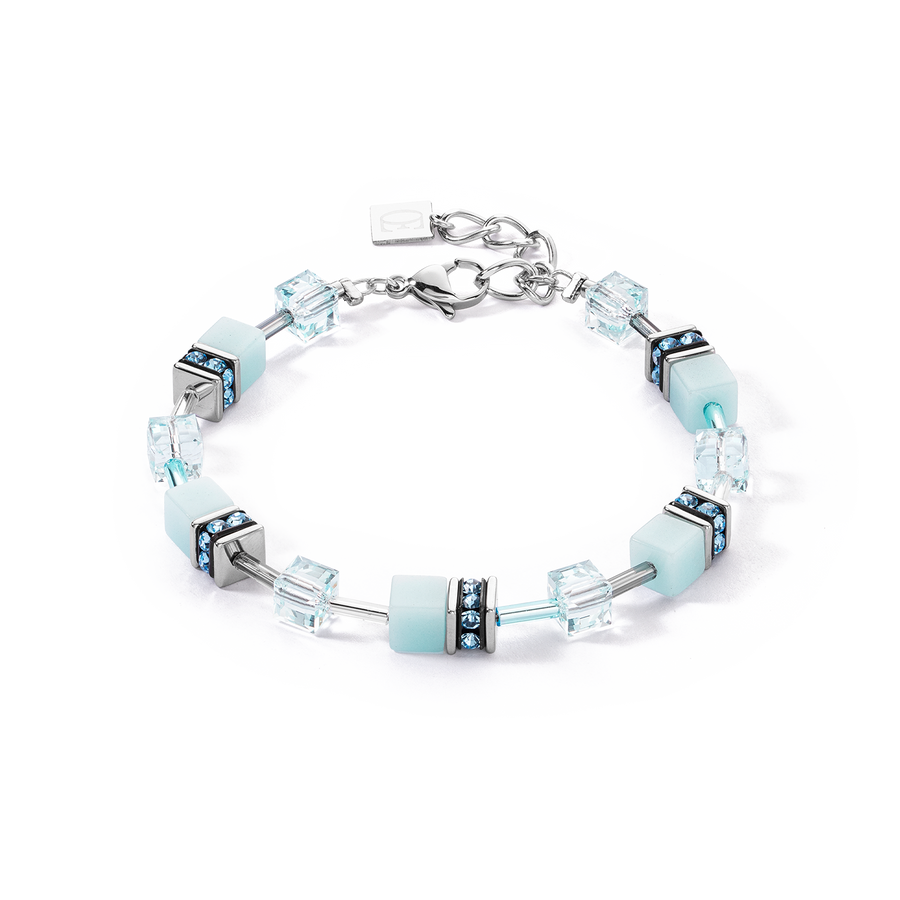 GeoCUBE® Iconic Mono Gold bracelet ice blue