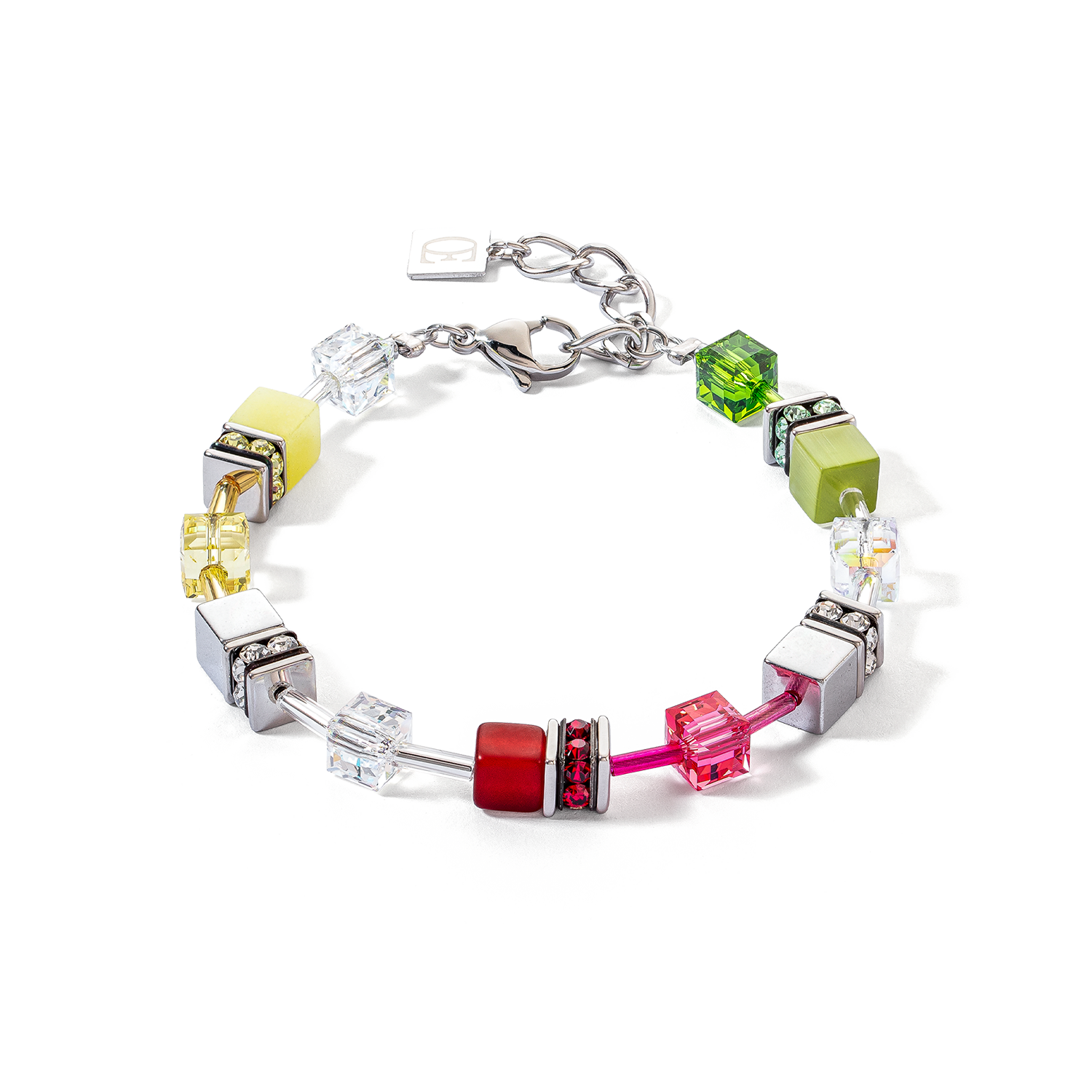 GeoCUBE® Iconic bracelet red-green