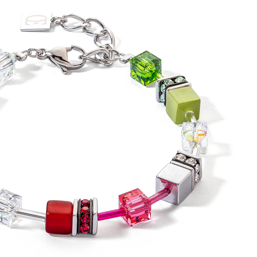 GeoCUBE® Iconic bracelet red-green