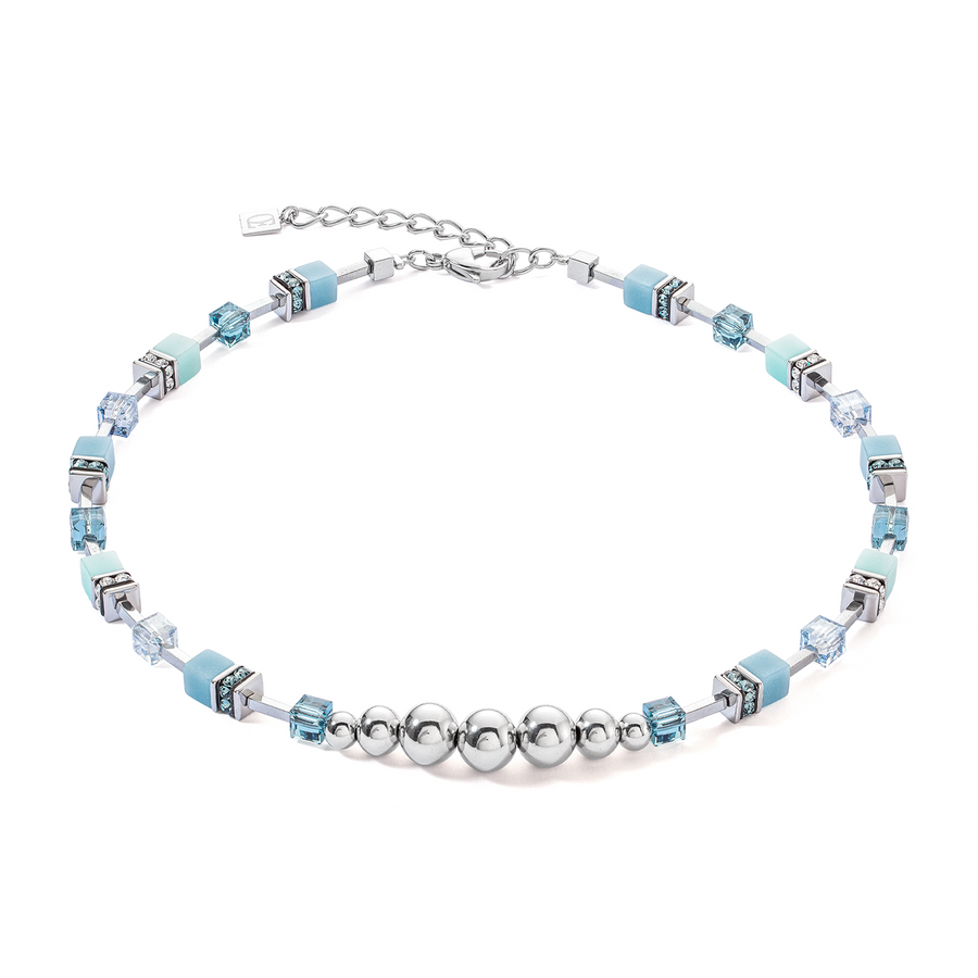 GeoCUBE® Fusion Spheres necklace ice blue