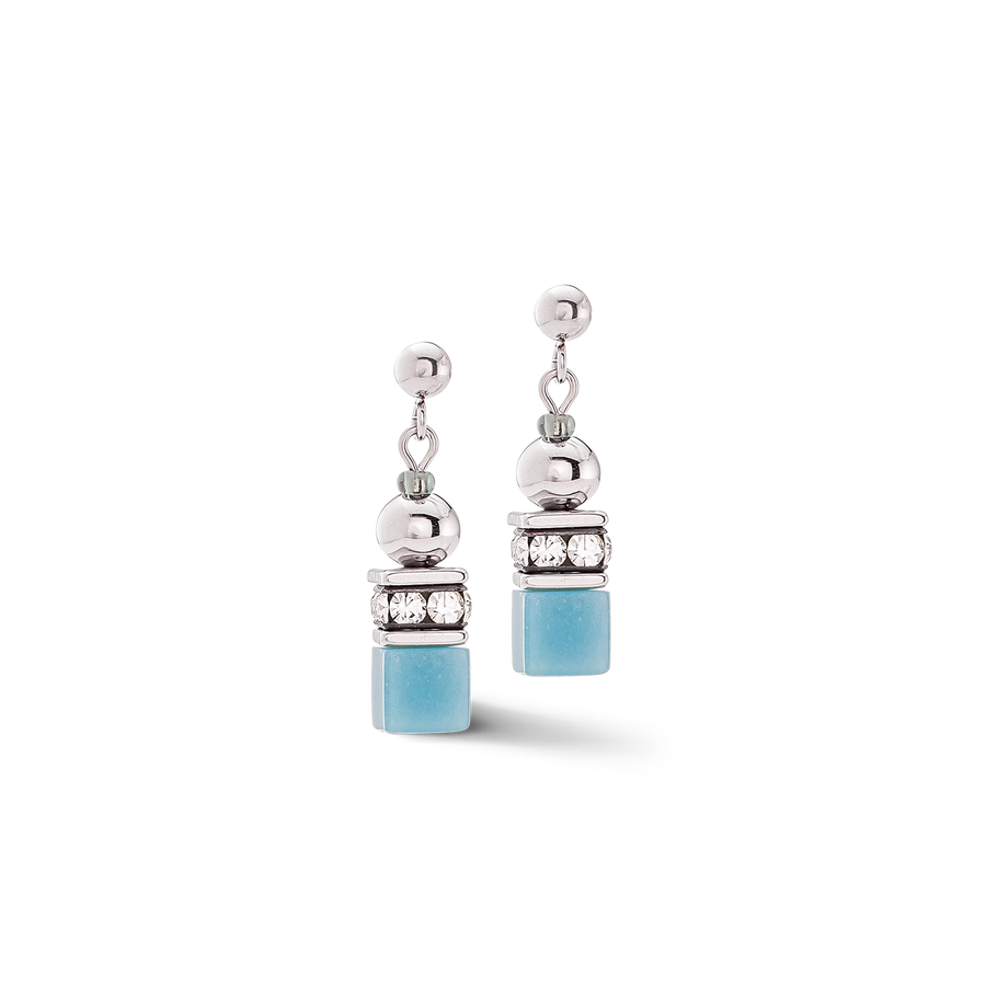 GeoCUBE® Fusion Spheres earrings ice blue