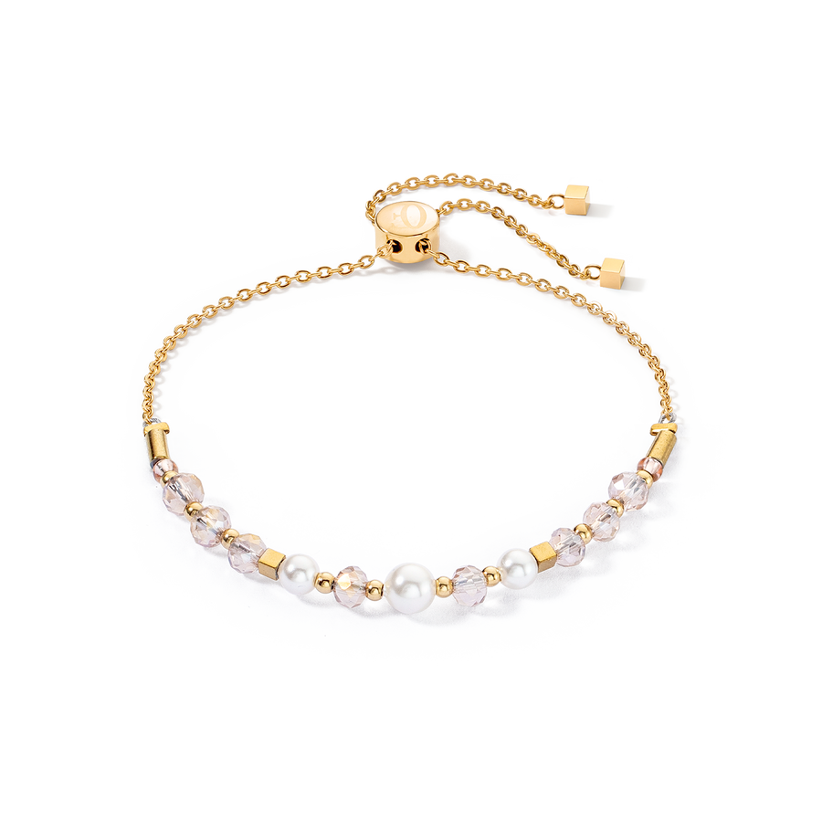 Princess Pearls Chain bracelet gold-white