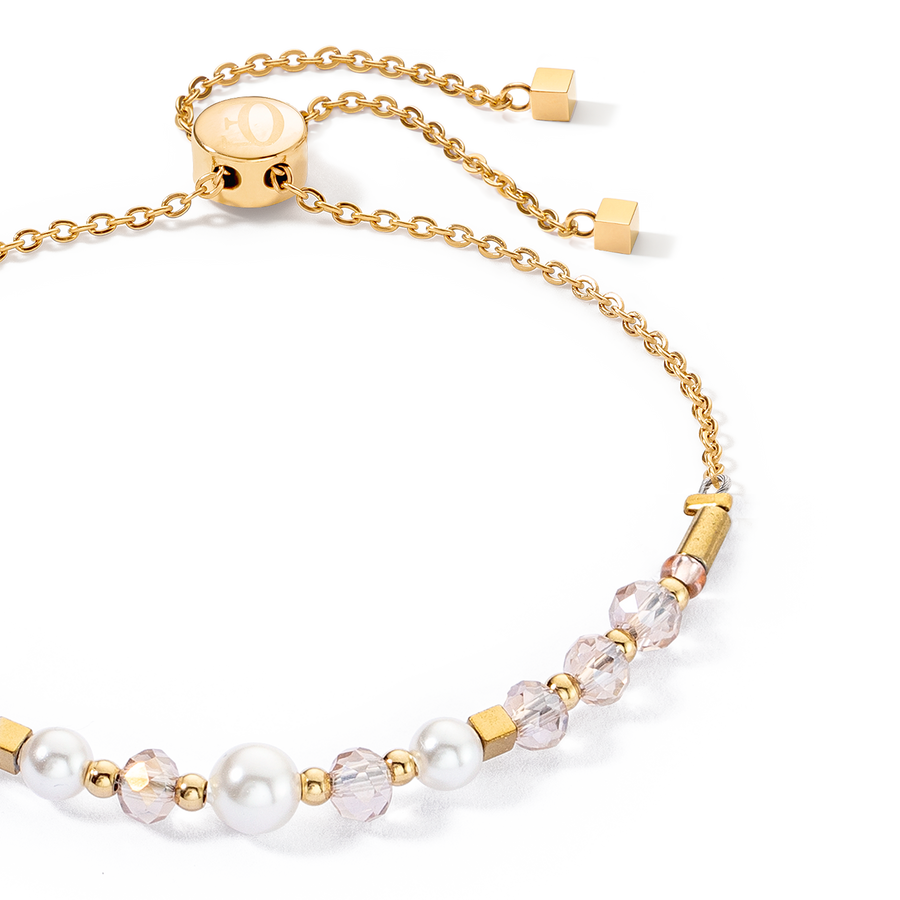 Princess Pearls Chain bracelet gold-white