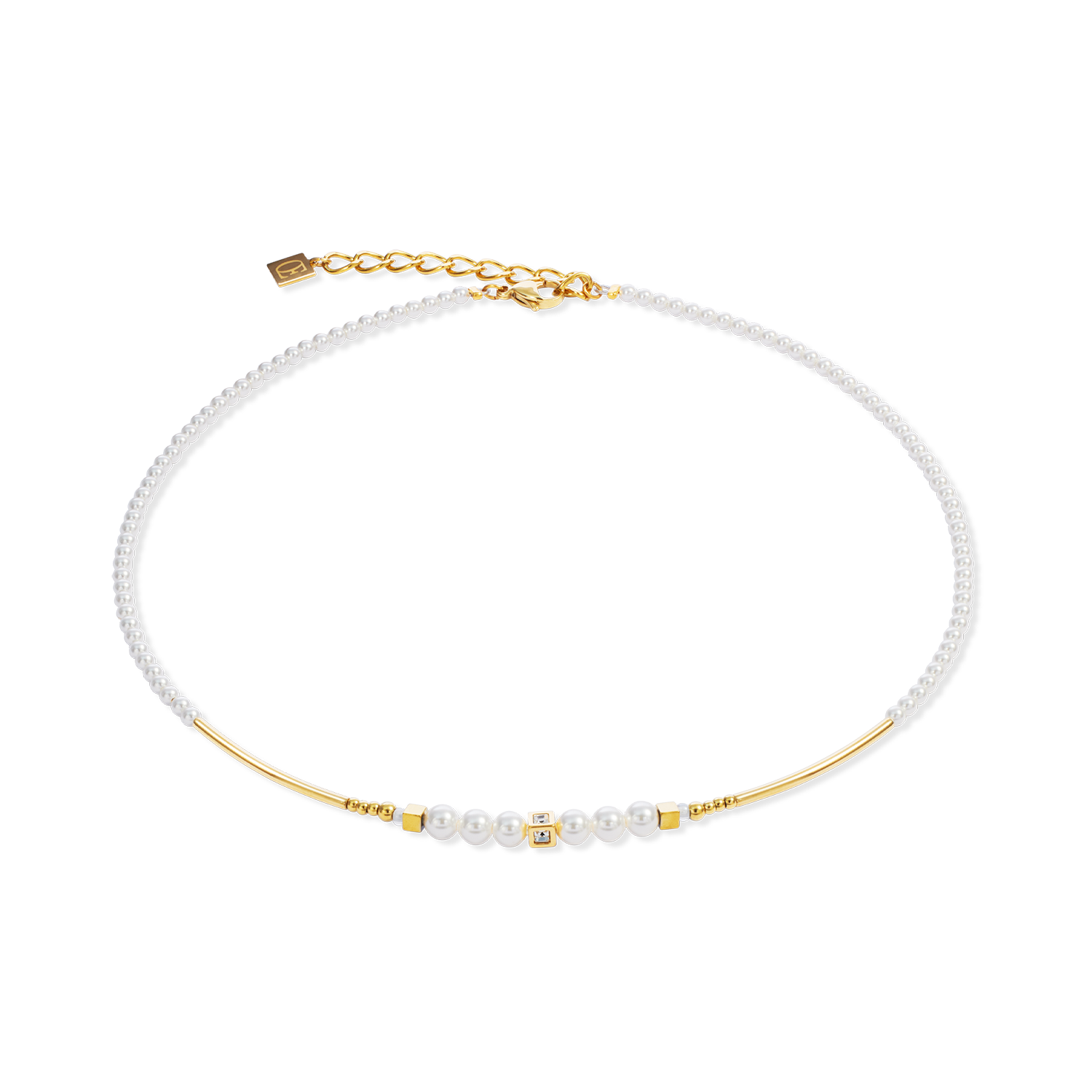 Necklace Shimmering Princess Pearls gold-white