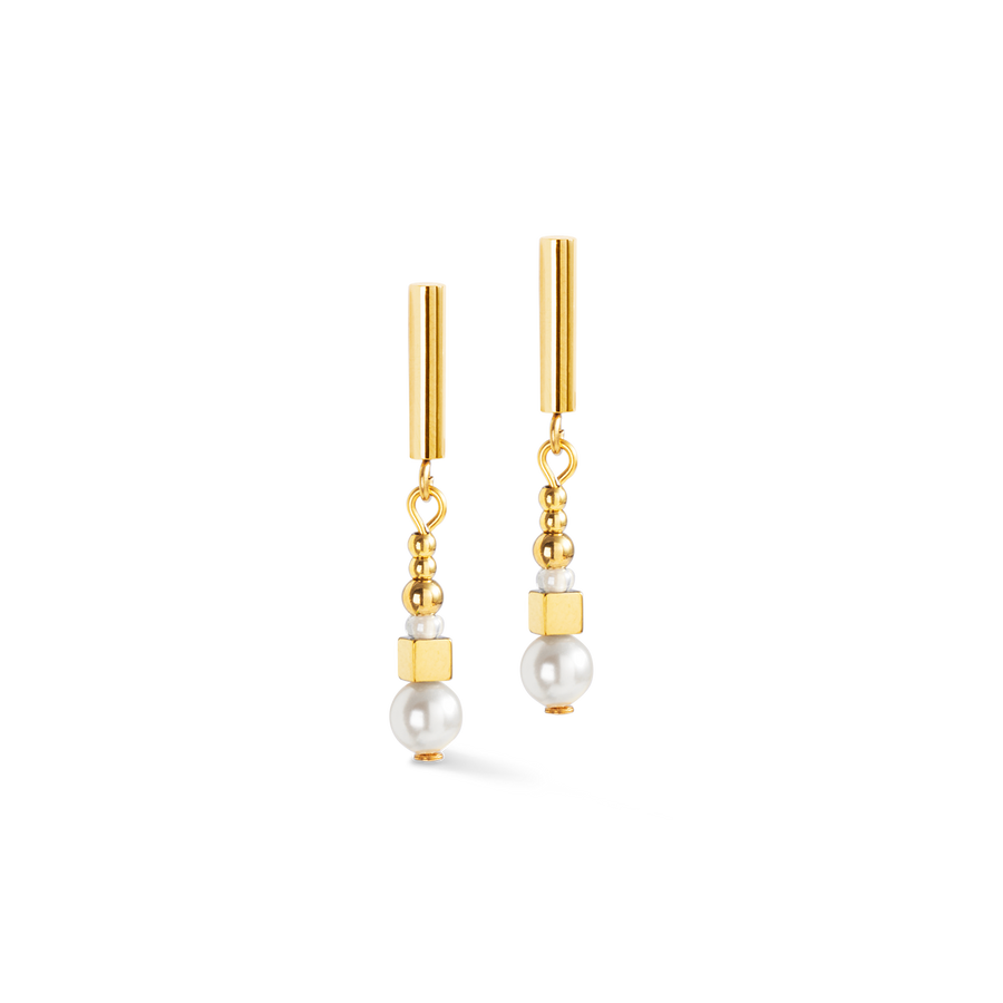 Earrings Shimmering Princess Pearls gold-white