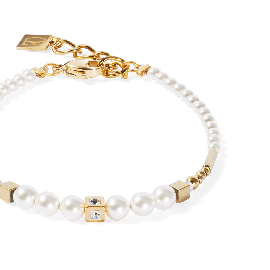 Bracelet Shimmering Princess Pearls gold-white