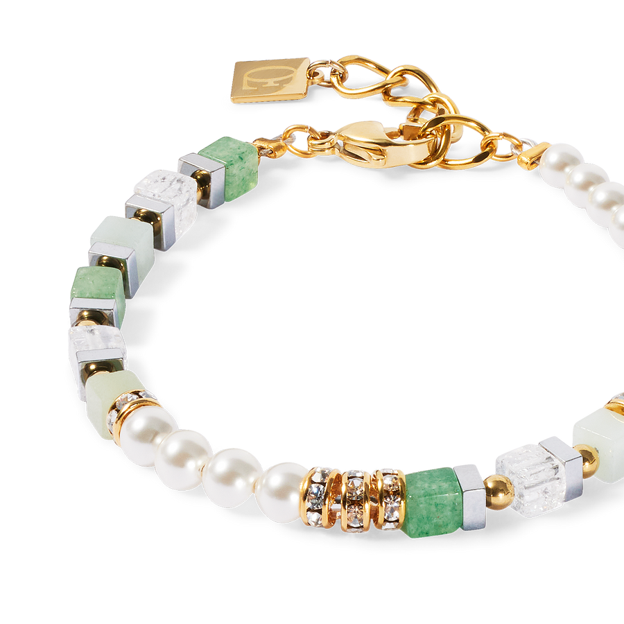 Precious Fusion Offset bracelet gold-green