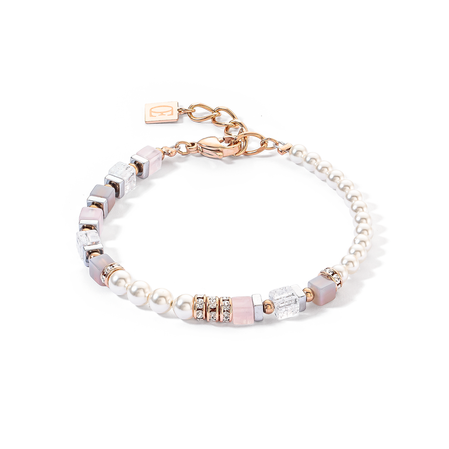 Precious Fusion Offset bracelet rose gold-ice pink