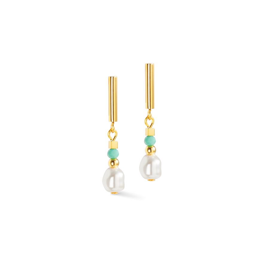 Earrings Lagoon Pearl gold-mint