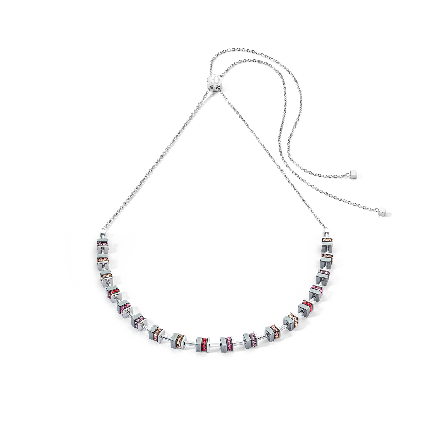 Sparkling Classic Chain necklace silver-red