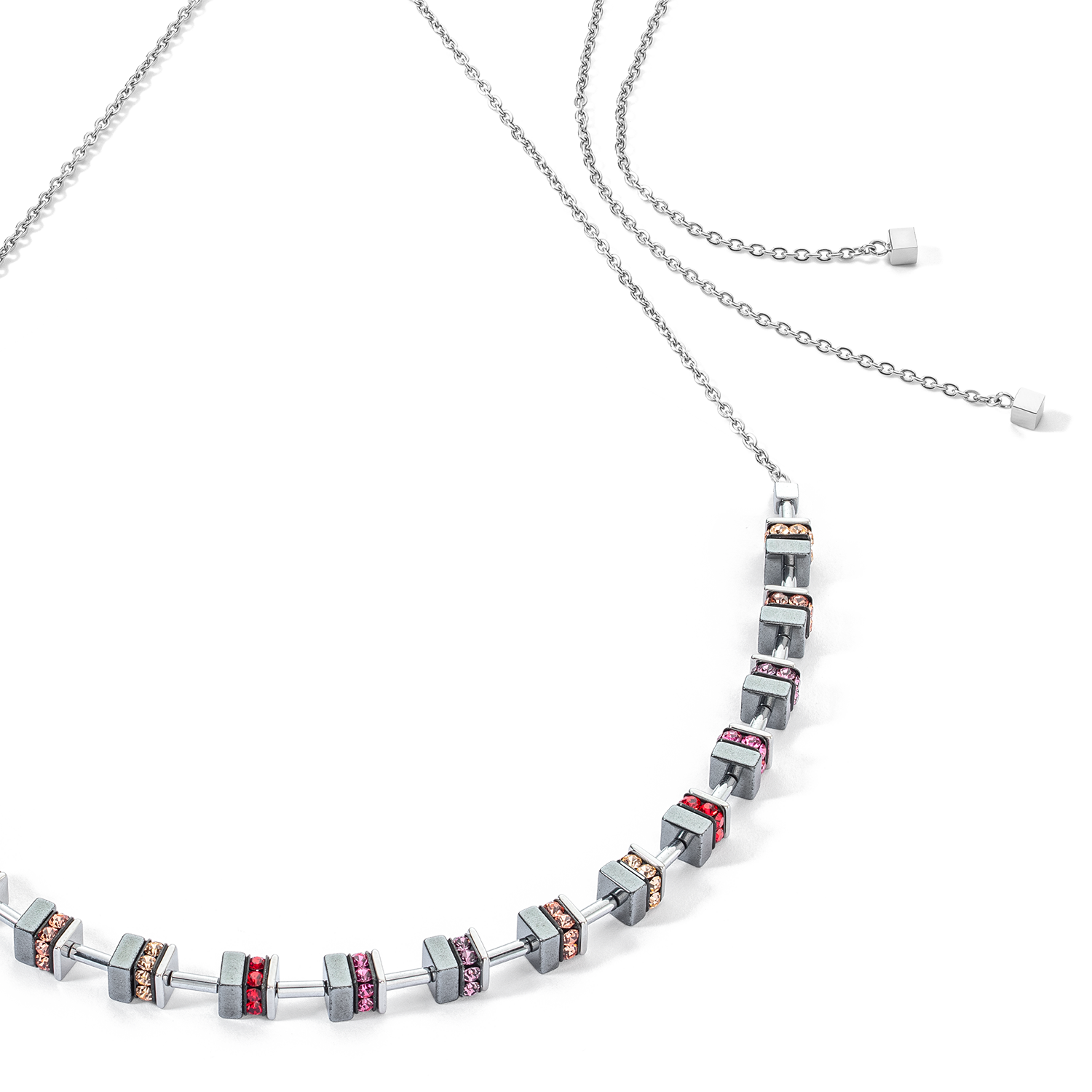 Sparkling Classic Chain necklace silver-red