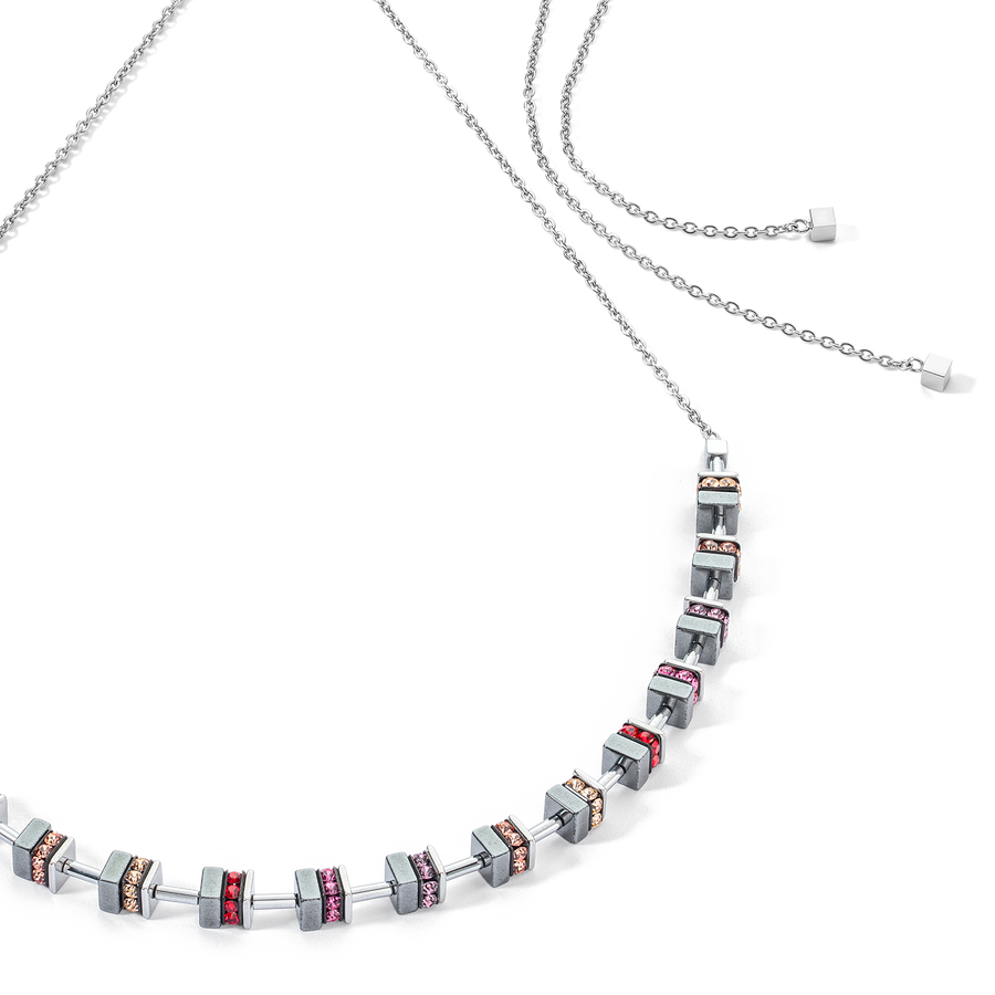 Sparkling Classic Chain necklace silver-red